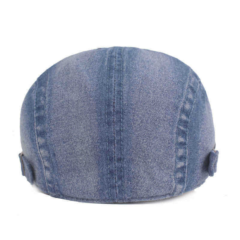 Men-Summer-Denim-Beret-Caps-Forward-Caps-Outdoor-Travel-Visors-Retro-Hat-1517958