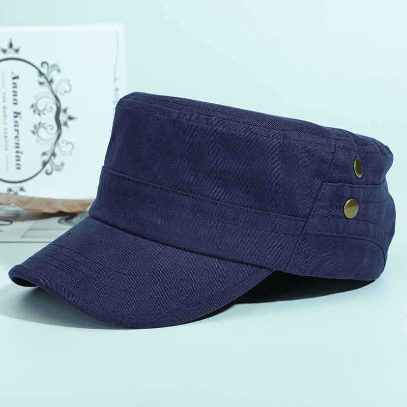 Men-Unisex-Outdoor-Adjustable-Cotton-Flat-Hats-Casual-Sport-Military-Cap-1405723