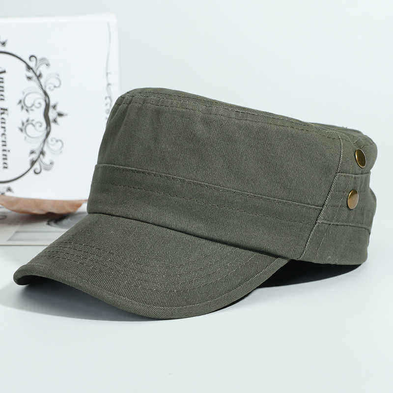 Men-Unisex-Outdoor-Adjustable-Cotton-Flat-Hats-Casual-Sport-Military-Cap-1405723