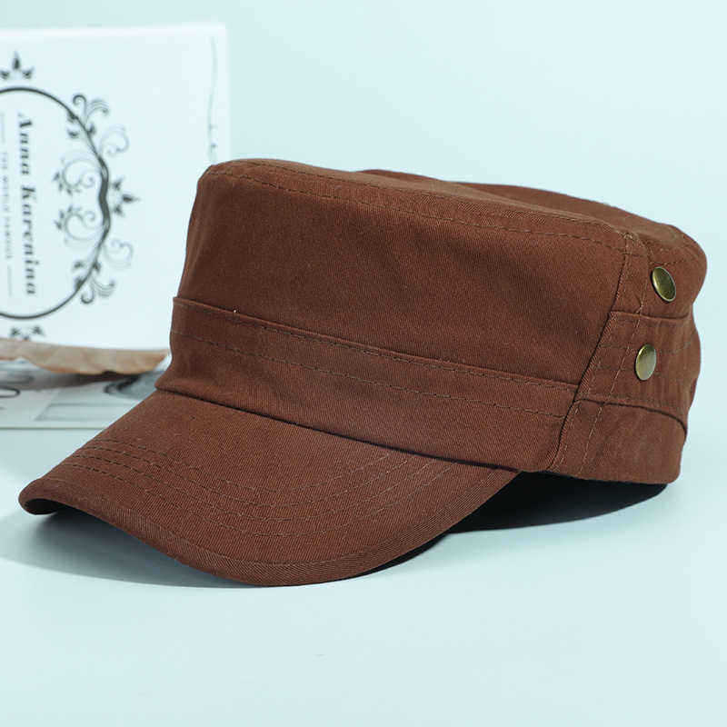 Men-Unisex-Outdoor-Adjustable-Cotton-Flat-Hats-Casual-Sport-Military-Cap-1405723