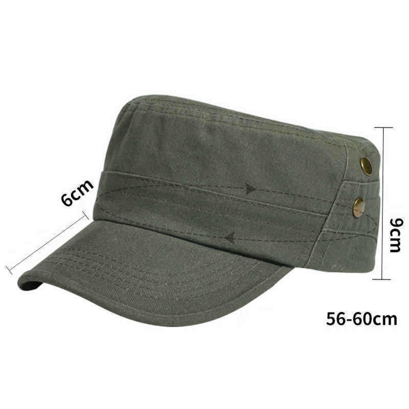 Men-Unisex-Outdoor-Adjustable-Cotton-Flat-Hats-Casual-Sport-Military-Cap-1405723