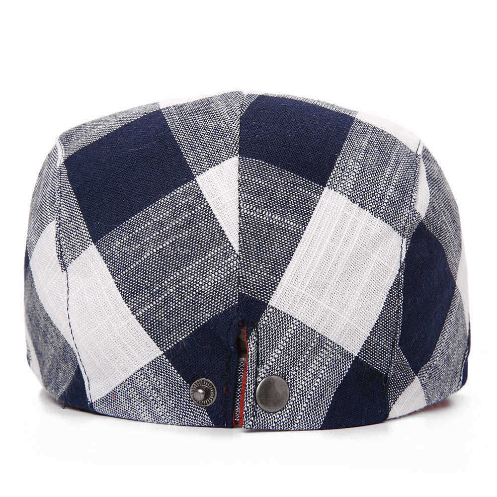 Men-Unisex-Summer-Adjustable-Cotton-and-Linen-Painter-Beret-Caps-1419530