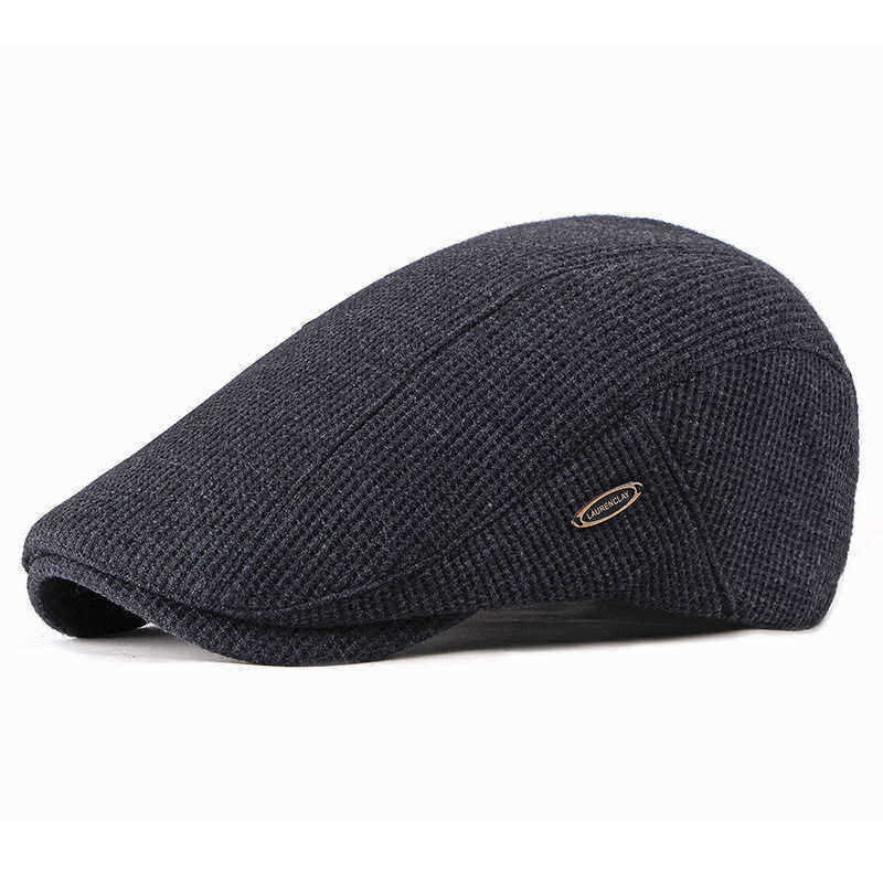 Men-Visor-Knit-Newsboy-Beret-Caps-Outdoor-Casual-Winter-Cabbie-Ivy-Flat-Hat-1386845