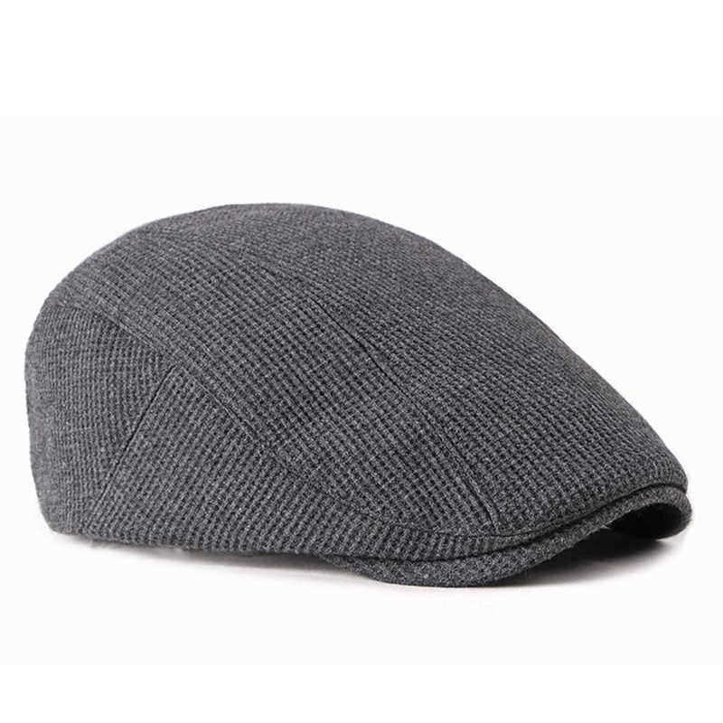 Men-Visor-Knit-Newsboy-Beret-Caps-Outdoor-Casual-Winter-Cabbie-Ivy-Flat-Hat-1386845