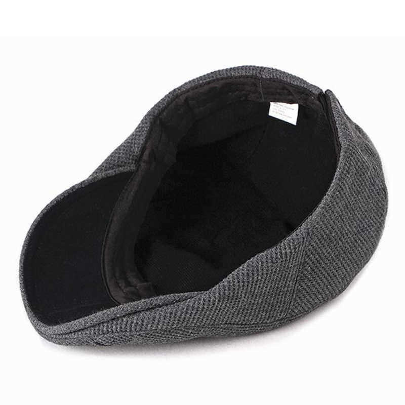 Men-Visor-Knit-Newsboy-Beret-Caps-Outdoor-Casual-Winter-Cabbie-Ivy-Flat-Hat-1386845