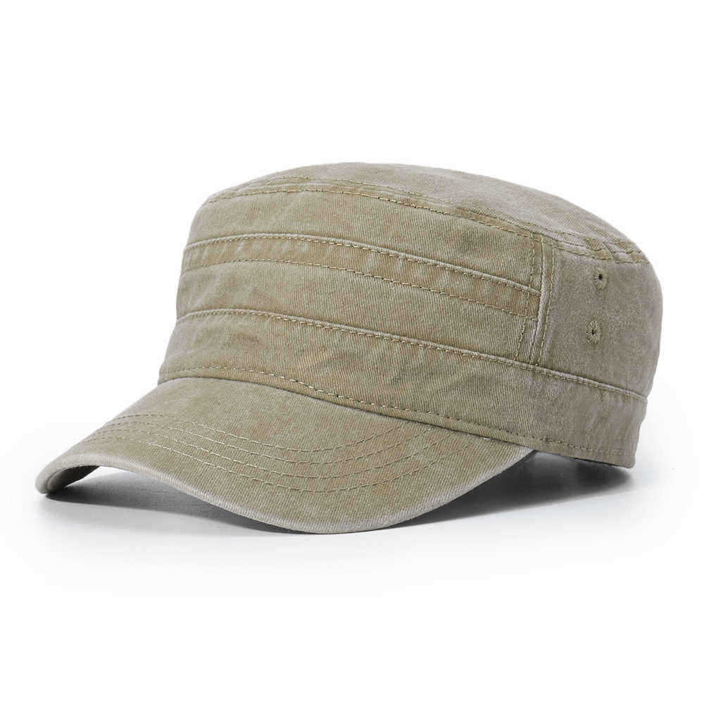 Men-Vogue-Cotton-Solid-Color-Flat-Hats-Sunshade-Casual-Outdoors-Peaked-Forward-Cap-Adjustable-Hat-1443475