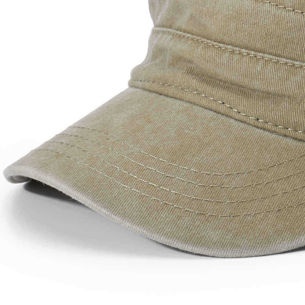 Men-Vogue-Cotton-Solid-Color-Flat-Hats-Sunshade-Casual-Outdoors-Peaked-Forward-Cap-Adjustable-Hat-1443475