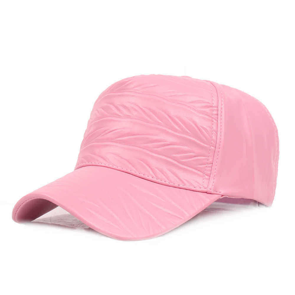 Men-Woman-Outdoor-Sports-PU-Leather-Baseball-Cap-Sunscreen-Visor-Peaked-Cap-1349732