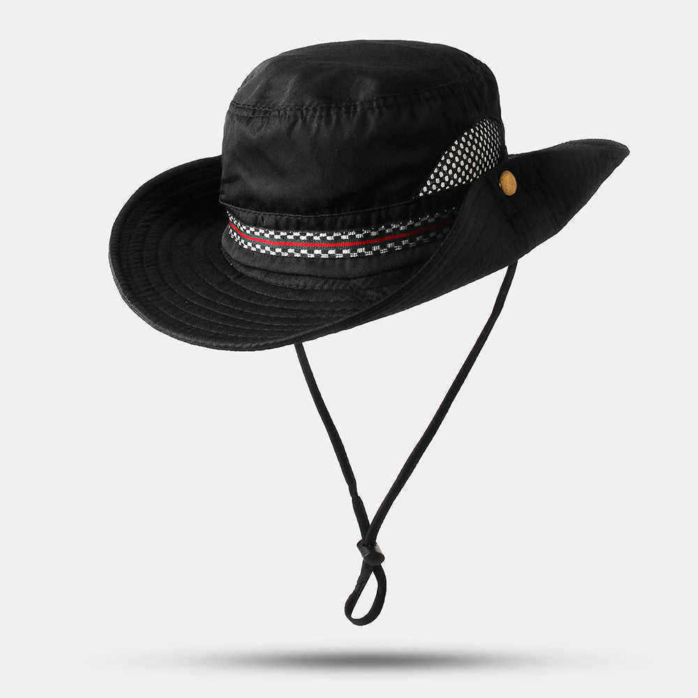 Men-Woman-Quick-drying-Fisherman-Bucket-Hat-Foldable-Visor-Hat-With-Embroidery-1532800