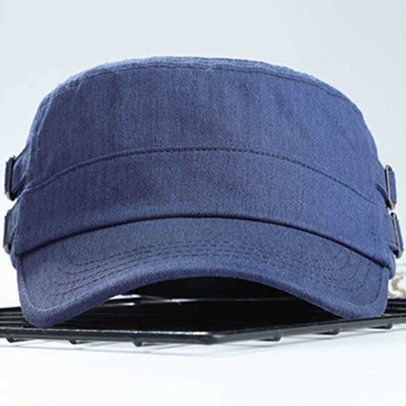 Men-Women-Breathable-Adjustable-Flat-Hats-Four-Seasons-Cap-1402345