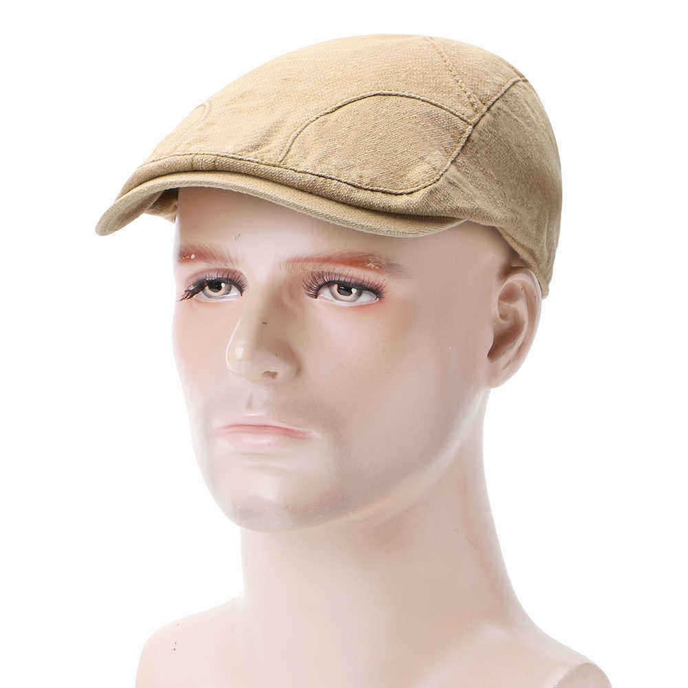 Men-Women-Cotton-Adjustable-Painter-Beret-Caps-Retro-Outdoor-Peaked-Forward-Hat-1451963