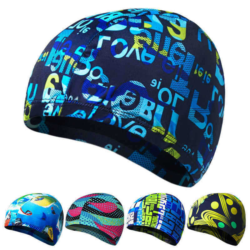 Men-Women-Cotton-Breathable-Swimming-Cap-Oversized-Letter-Earmuffs-Turban-Hat-1335754