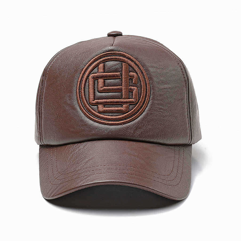 Men-Women-Earmuffs-Artificial-Leather-Badge-Baseball-Cap-Outdoor-Adjustable-Dad-Peaked-Hat-1348641