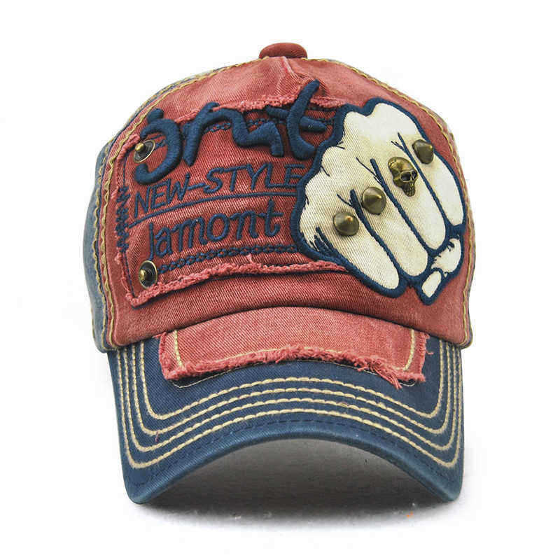 Men-Women-Fist-Letter-Embroidery-Baseball-Hat-Fashion-Rivet-Peaked-Cap-1382932