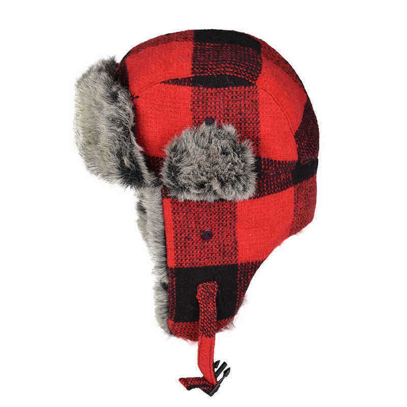 Men-Women-Jacquard-Plaid-Warm-Trapper-Hat-Outdoor-Sport-Skiing-Riding-Ear-Flaps-Protective-Fashion-C-1363398