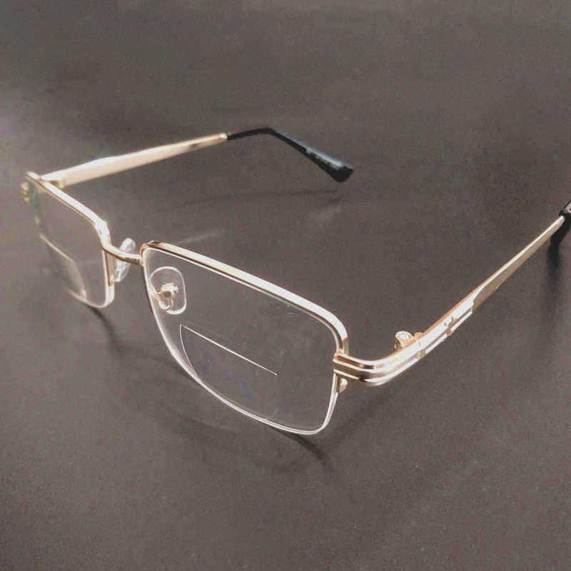 Men-Women-Metal-Lightweight-Bifocal-Reading-Glasses-Half-Frame-Round-Computer-Glasses-1334130