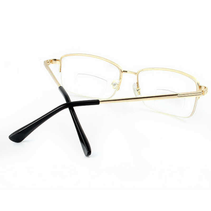 Men-Women-Metal-Lightweight-Bifocal-Reading-Glasses-Half-Frame-Round-Computer-Glasses-1334130