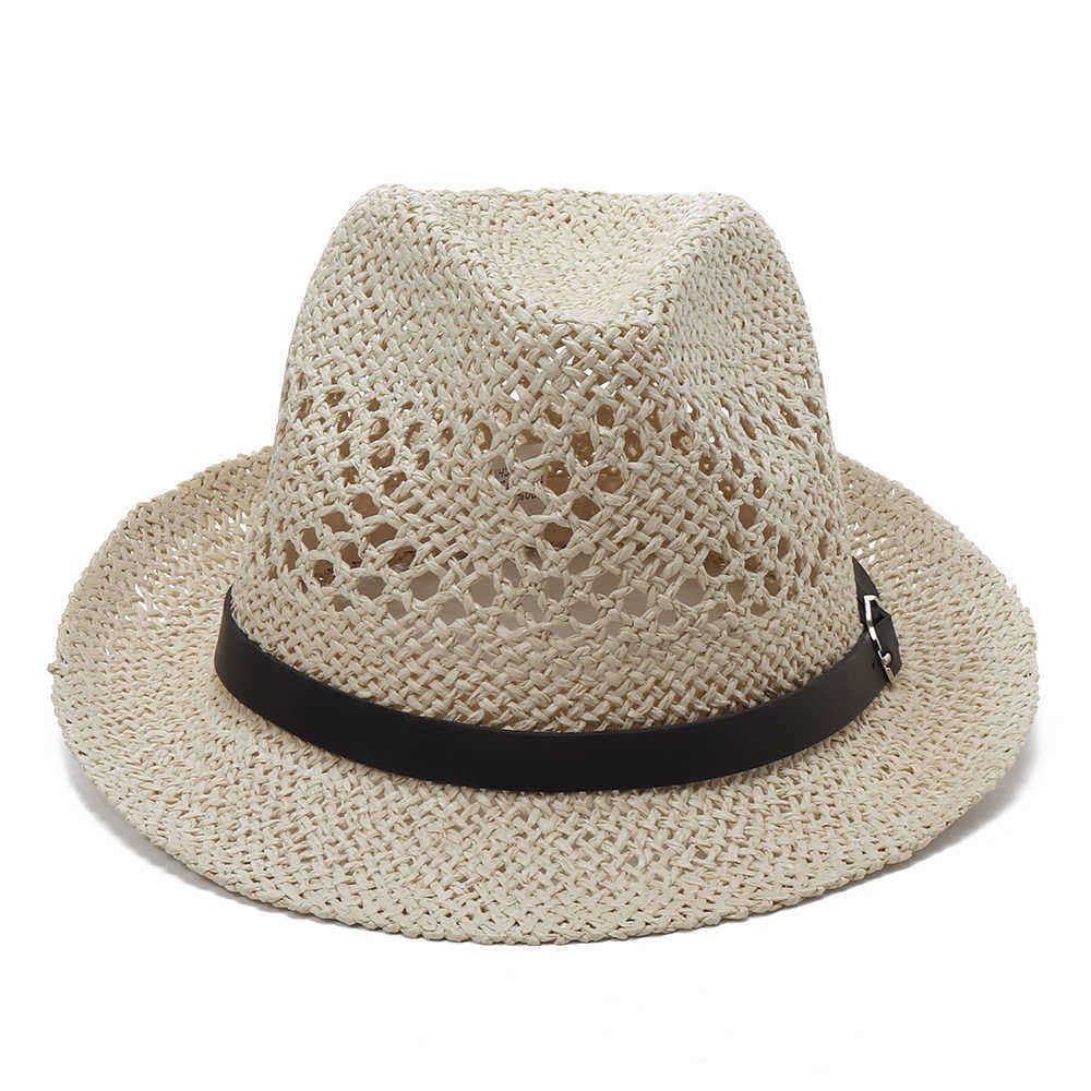 Men-Women-Personalized-Handmade-Straw-Jazz-Hat-Outdoor-Travel-Beach-Breathable-Mesh-Hollow-Sun-Cap-1324634