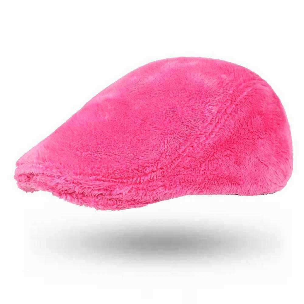 Men-Women-Plush-Painter-Beret-Caps-Outdoor-Winter-Warm-Gatsby-Newsboy-Hat-1367483