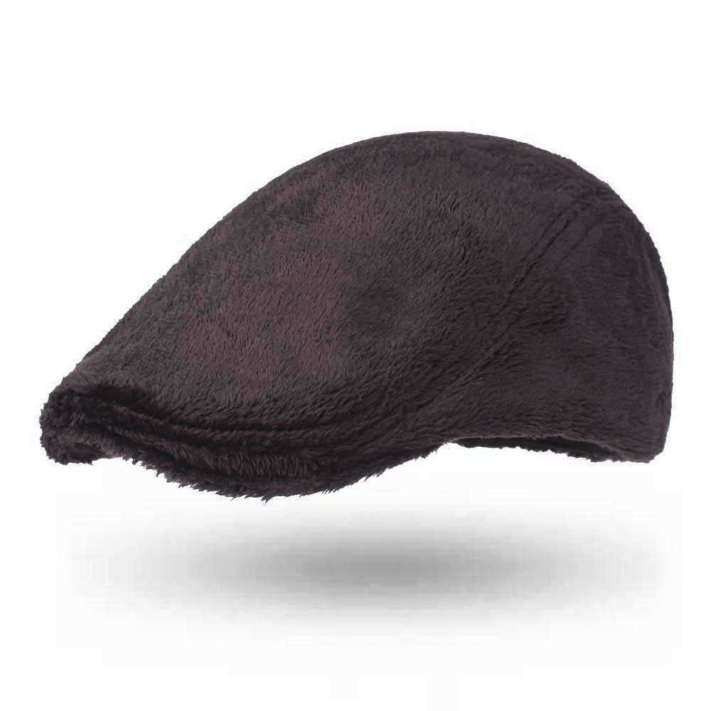 Men-Women-Plush-Painter-Beret-Caps-Outdoor-Winter-Warm-Gatsby-Newsboy-Hat-1367483