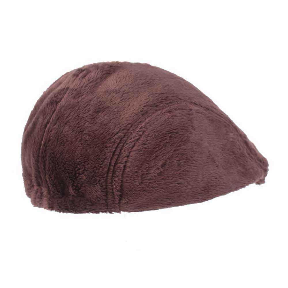 Men-Women-Plush-Painter-Beret-Caps-Outdoor-Winter-Warm-Gatsby-Newsboy-Hat-1367483