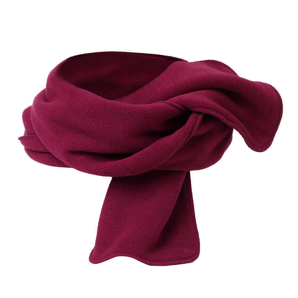 Men-Women-Polar-Fleece-Two-Piece-Hat-Scarf-Set-Outdoor-Warm-Vintage-Plain-Beanie-Scarves-1415729