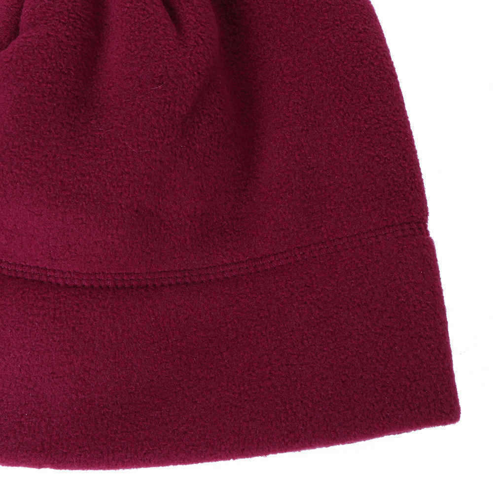 Men-Women-Polar-Fleece-Two-Piece-Hat-Scarf-Set-Outdoor-Warm-Vintage-Plain-Beanie-Scarves-1415729