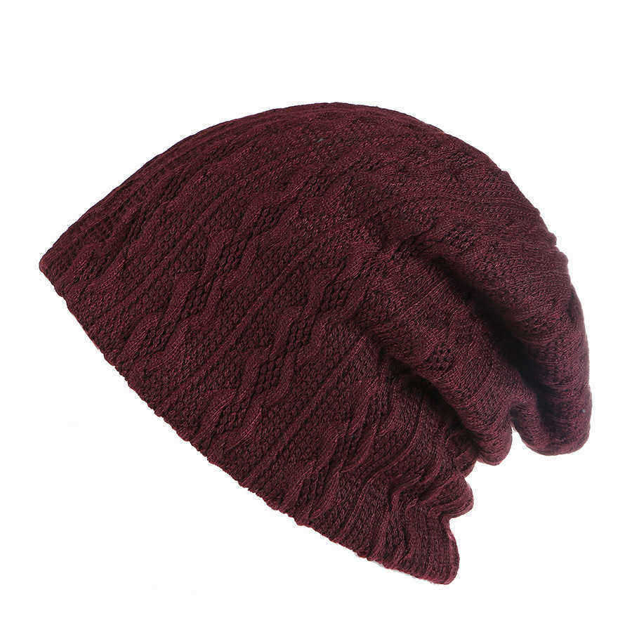 Men-Women-Slouchy-Plus-Velvet-Bonnet-Outdoor-Winter-Earmuffs-Ski-Knit-Hat-Beanie-1324757