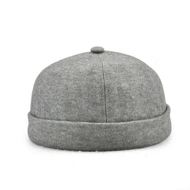 Men-Women-Solid-Color-Section-Hat-Hip-Hop-Hat-Sailor-Cap-Cotton-Brimless-Hats-1543991