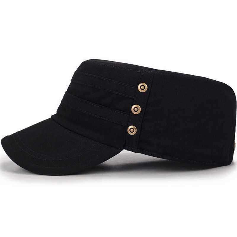 Men-Women-Solid-Color-Vogue-Cotton-Flat-Hats-Sunshade-Casual-Outdoors-Adjustable-Cap-1457342