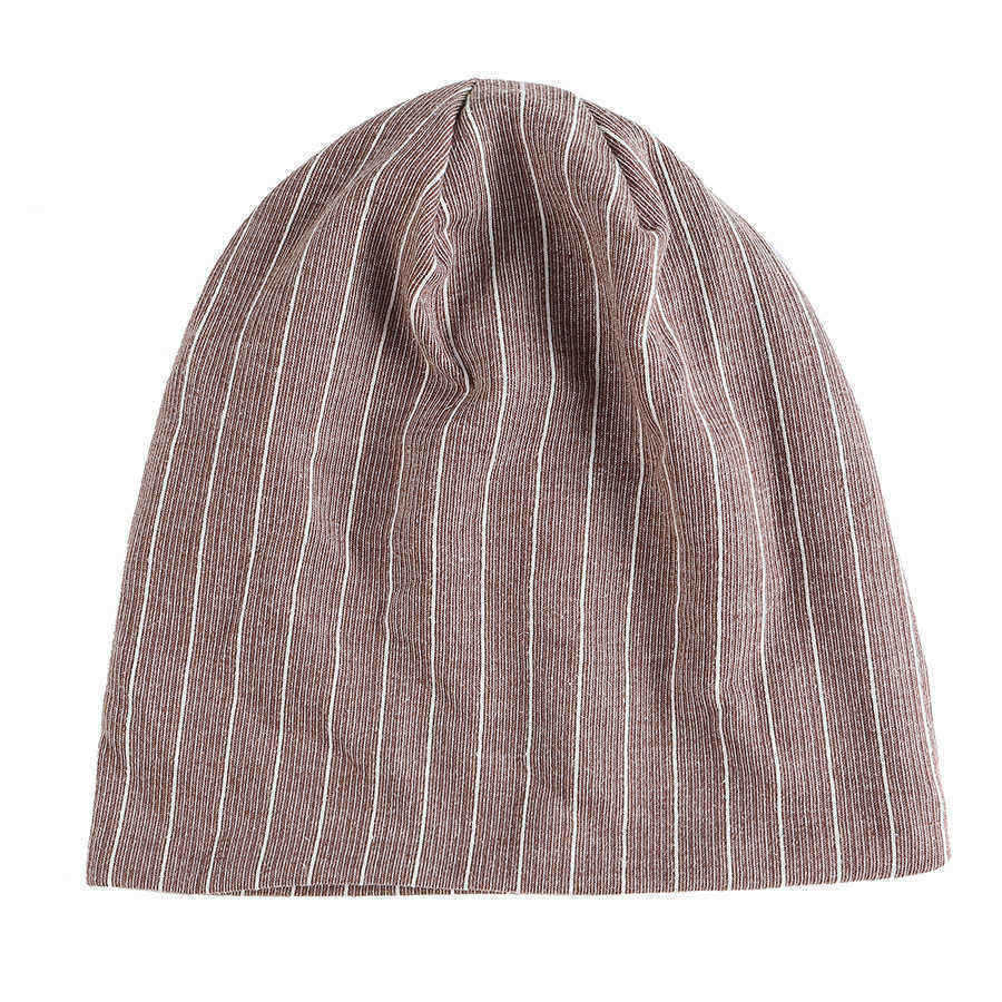 Men-Women-Stripe-Slouchy-Headwear-Bonnet-Hat-Outdoor-Winter-Cotton-Skull-Cap-Beanie-1324741