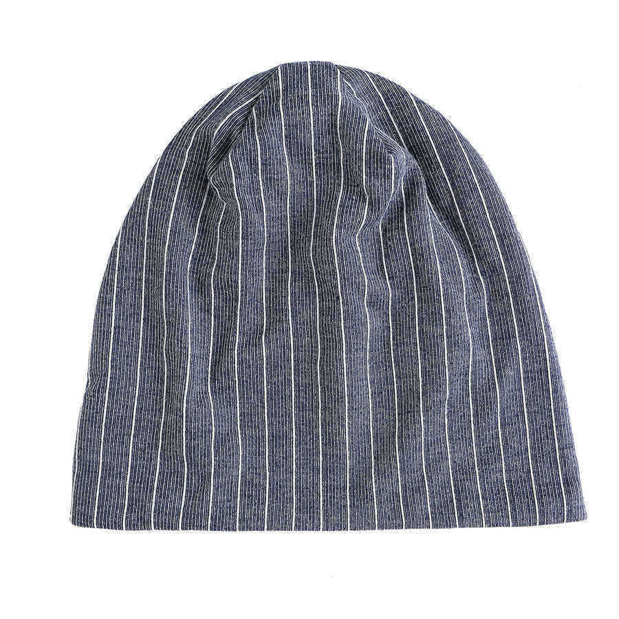 Men-Women-Stripe-Slouchy-Headwear-Bonnet-Hat-Outdoor-Winter-Cotton-Skull-Cap-Beanie-1324741