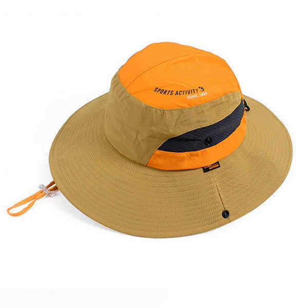 Men-Women-Summer-Breathable-Fisherman-Cap-Foldable-Wide-Brim-Sunscreen-Bucket-Hat-1168926