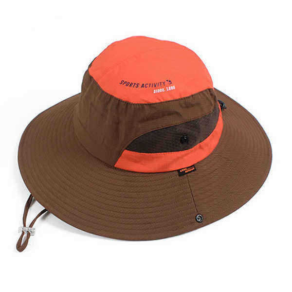 Men-Women-Summer-Breathable-Fisherman-Cap-Foldable-Wide-Brim-Sunscreen-Bucket-Hat-1168926