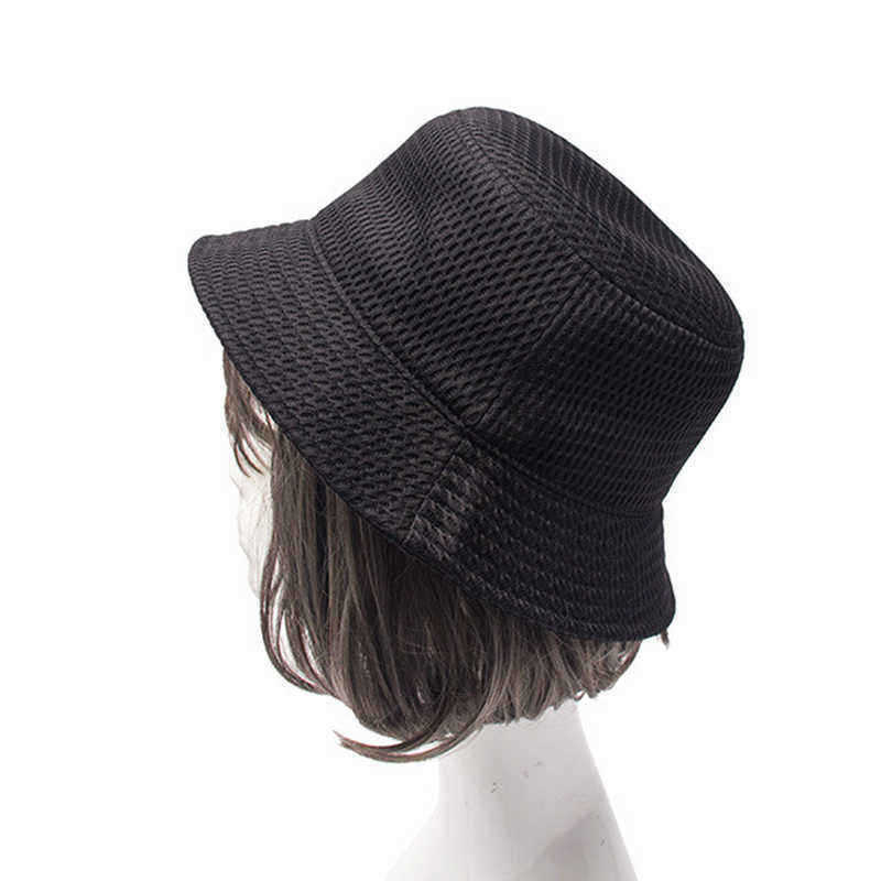 Men-Women-Summer-Outdoor-Mesh-Breathable-Fishing-Hat-Solid-Color-Sunshade-Hat-1317515