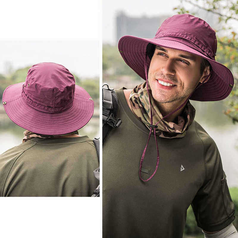 Men-Women-Summer-Silk-Visor-Bucket-Hat-Fisherman-Hat-Outdoor-Climbing-Mesh-Sunscreen-Cap-1454300