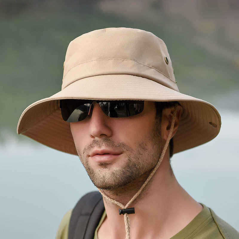 Men-Women-Summer-Visor-Bucket-Hat-Fisherman-Hat-Outdoor-Climbing-Breathable-Sunscreen-Cap-1454341