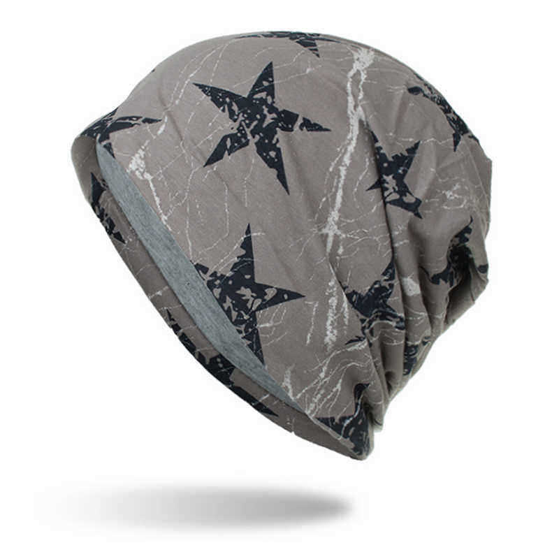 Men-Women-Thin-Pentagram-Cotton-Double-Layers-Chemo-Caps-Outdoor-Plus-Size-Beanie-Caps-1339086