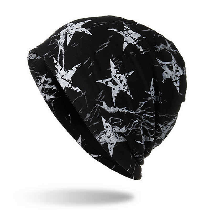 Men-Women-Thin-Pentagram-Cotton-Double-Layers-Chemo-Caps-Outdoor-Plus-Size-Beanie-Caps-1339086