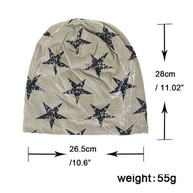 Men-Women-Thin-Pentagram-Cotton-Double-Layers-Chemo-Caps-Outdoor-Plus-Size-Beanie-Caps-1339086