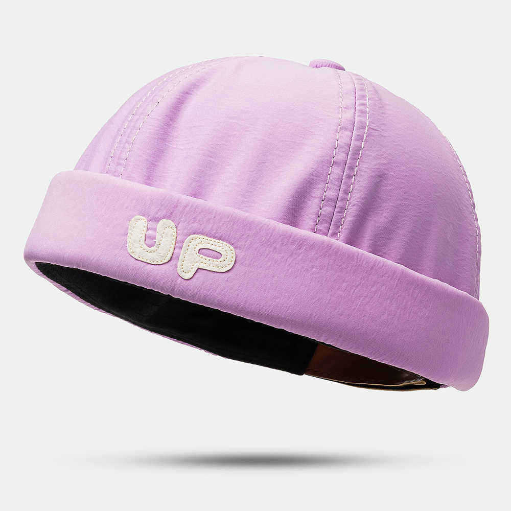 Men-Women-Thin-Section-Hat-Hip-Hop-Hat-Yuppie-Hat-Sailor-Cap-With-UP-Letters-Brimless-Hats-1543990