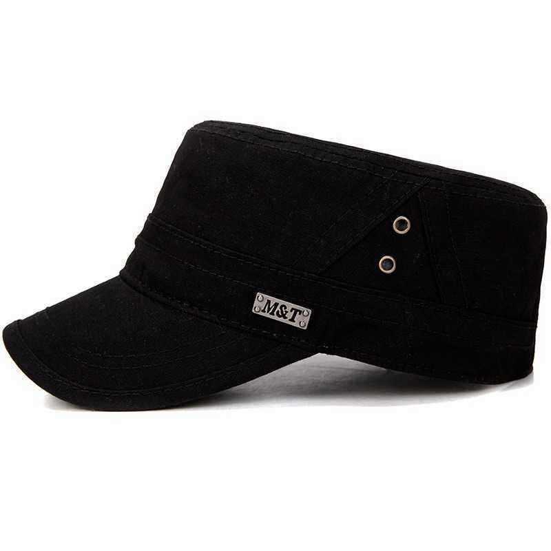 Men-Women-Thin-Vogue-Cotton-Solid-Color-Flat-Hats-Sunshade-Casual-Outdoors-Adjustable-Caps-1457387