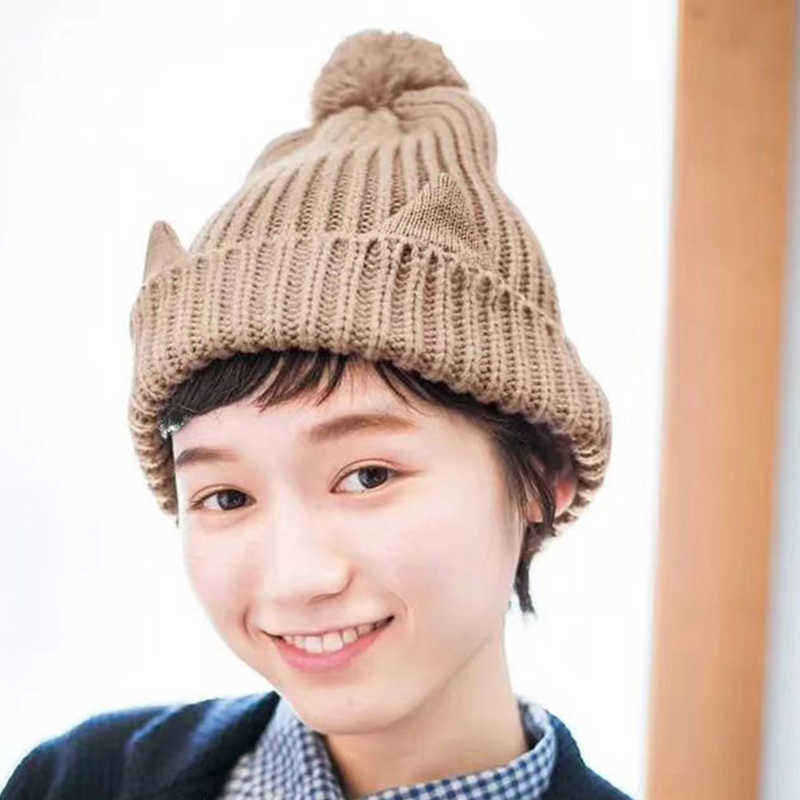 Men-Women-Vintage-Cat-Ears-Earmuffs-Knit-Beanie-Hat-Flexible-Ski-Skull-Cap-1386016