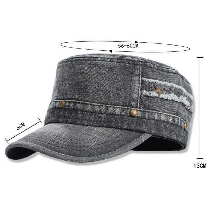 Men-Women-Vintage-Fashion-Rivet-Pentagram-Flat-Hats-Four-Seasons-Cap-1402357