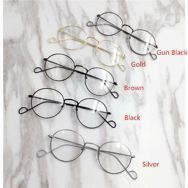 Men-Women-Vintage-Round-Circle-Eyeglasses-Clear-Lens-Casual-Optical-Glasses-1132491