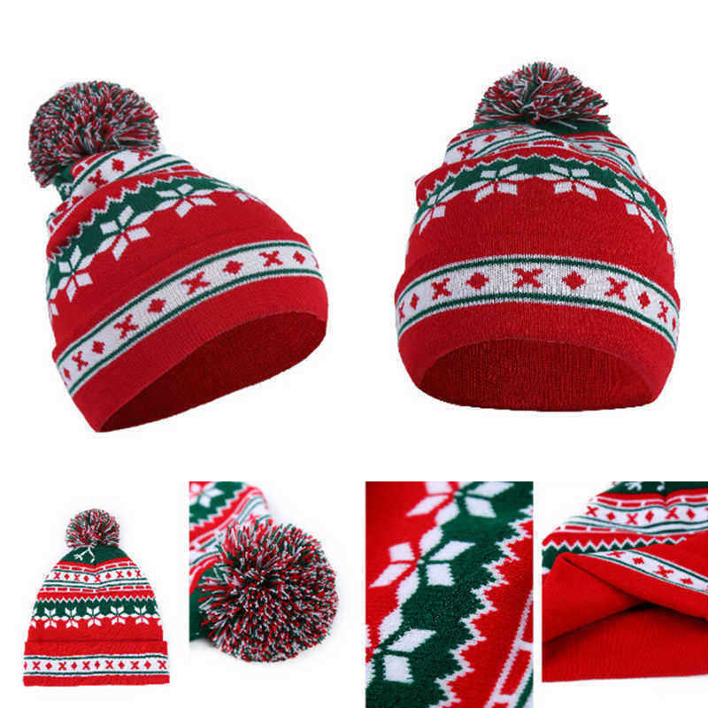 Men-Women-Vintage-Santa-Christmas-Knit-Hat-Outdoor-Windproof-Earmuffs-Gift-Beanie-Cap-1369752