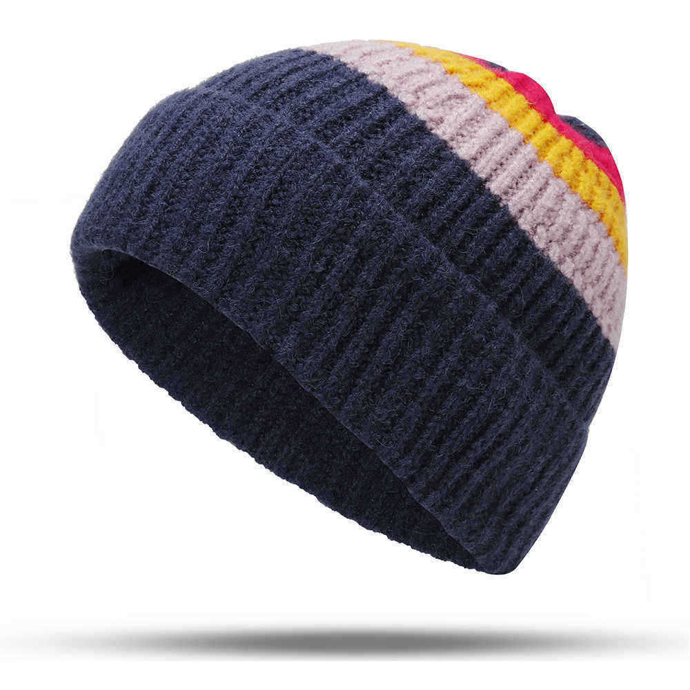 Men-Women-Vintage-Stripe-Earmuffs-Knit-Beanie-Hat-Flexible-Ski-Skull-Cap-1386790