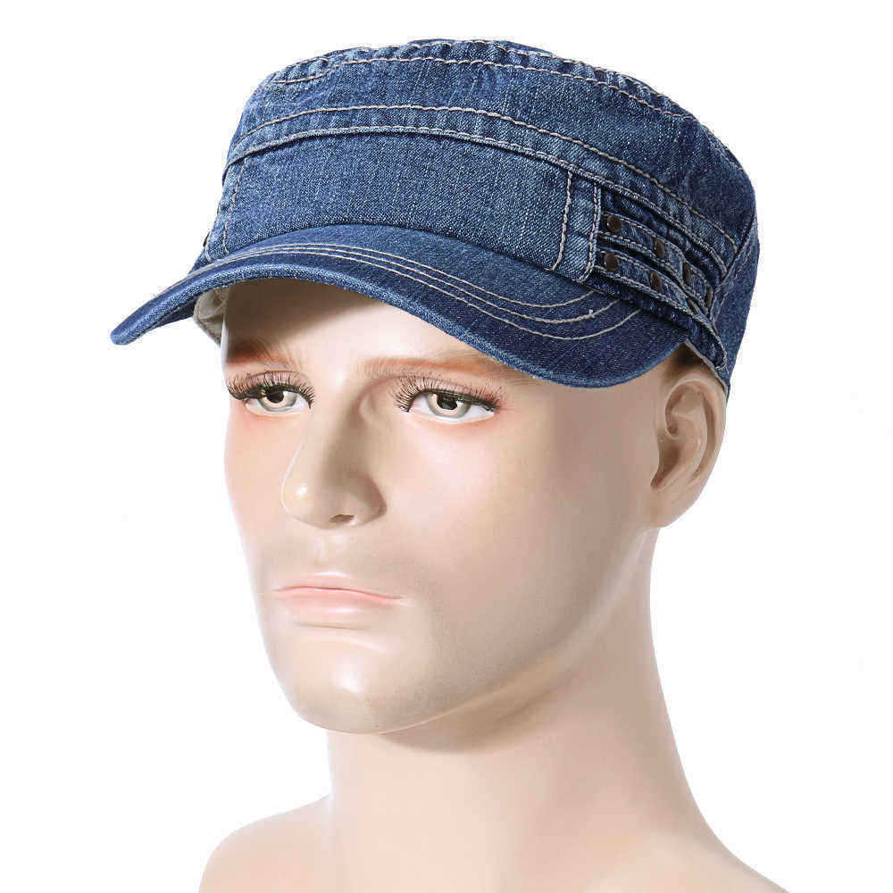 Men-Women-Vogue-Cotton-Visor-Flat-Hats-Sunshade-Casual-Outdoors-Simple-Adjustable-Cap-1459104