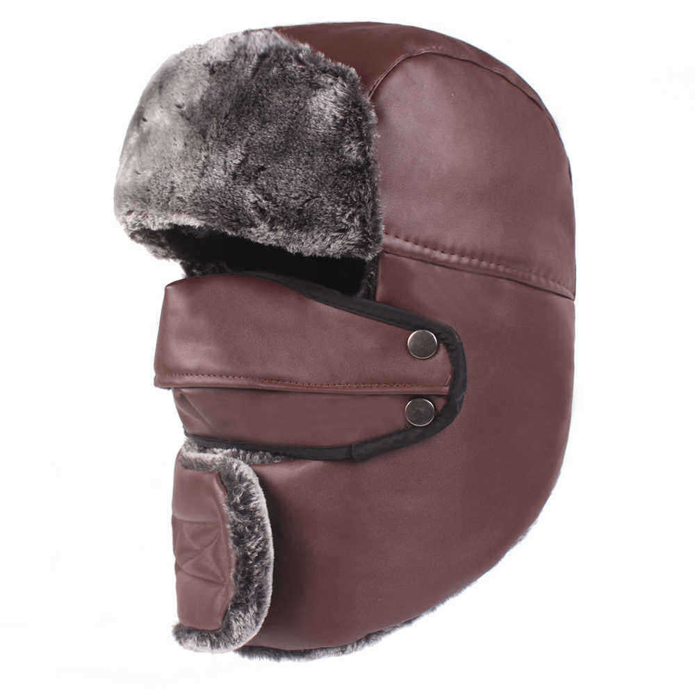 Men-Women-Waterproof-Thicken-Plus-Velvet-Ushanka-Trapper-Hat-with-Flap-Mask-Headwear-Russian-Cap-1351372