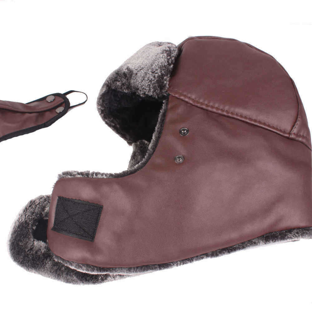 Men-Women-Waterproof-Thicken-Plus-Velvet-Ushanka-Trapper-Hat-with-Flap-Mask-Headwear-Russian-Cap-1351372